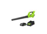 Soffiatore Greenworks 24V - 1 Batteria 2,0 Ah - 1 Caricatore - G24ABK2