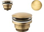 Valvola Di Scarico, Set Di Scarico, Bronzo Antico, Valvola Push-Open, Per Lavabo, Con/Senza Troppopieno