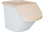 Zutatenspender, 40 Liter, LxBxH 610 x 430 x 450 mm, Behälter weiß, Deckel beige, PP