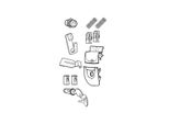 Kit Meccanismo Serratura Per Bauletto Moto Shad SH33/34