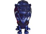 Casa Padrino Figura Decorativa Leone Blu 90 X 80 X H. 170 Cm - Scultura Decorativa Gigante Resistente Alle Intemperie - Decorazione Soggiorno - Decorazione Giardino Figura Animale