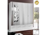 Armadio Camera Da Letto Armadio Imago Bianco A Specchio 4 Ante 180Cm