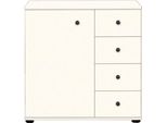 Cassettiera Chalet 81X41X83Cm Bianco