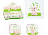 1X Asciugamano Magico Buona Fortuna Maiale Quadrifoglio Flanella 30Cm Regalo Per Bambini
