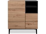 Credenza A 2 Ante E 2 Ripiani L80 Cm - Nola