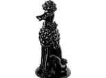 Casa Padrino Figura Decorativa Cane Barboncino Nero H. 63 Cm - Scultura Decorativa Resistente Alle Intemperie - Decorazione Soggiorno - Decorazione Giardino - Decorazione Patio