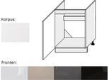 Base Lavello (EST-DZ/60) 1Trg 60Cm Acrilico Opaco Bianco Perla Colore Frontale Selezionabile