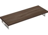 Doporro Mensola Sospesa Porta Lavabo 45X140 Cm In Legno Marrone, Consolle Da Parete Per Lavabo Da Appoggio, Mobile Da Bagno Con Staffe Platte01