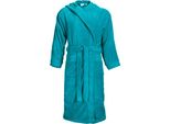 The One Towelling® T1-BH | Accappatoio Con Cappuccio - Accappatoio - Colore: Turchese - Taglia: S/M