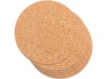 Orion Sottobicchiere In Sughero Rotondo Diametro 9,5 Cm - 6 Pz