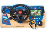 Melissa & Doug Vroom & Zoom Cruscotto In Legno | Con Volante, Effetti Luminosi E Sonori | Per Bambini A Partire Dai 3 Anni -