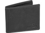 Mustang Pelle Portafoglio Udine Leather Wallet Side Opening Black Nero