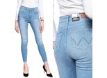 Wrangler, Jeans Da Donna, Skinny Fit, High Rise Skinny, W28 L32, Blau, Jeans, Baggyjeans, Buggy