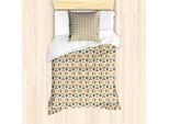 Abakuhaus Set Copripiumino Tradizionale Per Letti Singoli, Simbolismo Mediorientale, Antiacaro, Adatto A Chi Soffre Di Allergie, Con Federa, 135 Cm X 200 Cm - 80 X 80 Cm, Multicolore