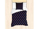 Abakuhaus Set Copripiumino Natalizio Per Letti Singoli, Pino A Quadri, Antiacaro, Adatto A Chi Soffre Di Allergie, Con Federa, 135 Cm X 200 Cm - 80 X 80 Cm, Multicolore