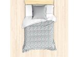 Abakuhaus Set Copripiumino Geometrico Per Letti Singoli, Motivi Romboidali Sfuggenti, Antiacaro, Adatto A Chi Soffre Di Allergie, Con Federa, 135 Cm X 200 Cm - 80 X 80 Cm, Multicolore