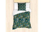 Abakuhaus Set Copripiumino Paisley Per Letti Singoli, Motivi Orientali Antichi, Antiacaro, Adatto A Chi Soffre Di Allergie, Con Federa, 135 Cm X 200 Cm - 80 X 80 Cm, Multicolore