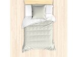 Abakuhaus Set Copripiumino Per Letti Singoli, Botanica Femminile, Antiacaro Adatto A Chi Soffre Di Allergie Con Federa, 135 Cm X 200 Cm - 80 X 80 Cm, Verde Chiaro Azzurro Pallido
