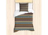 Set Copripiumino Abakuhaus Boho Per Letti Singoli, Motivo Geometrico, Antiacaro, Adatto A Chi Soffre Di Allergie, Con Federa, 135 Cm X 200 Cm - 80 X 80 Cm, Multicolore