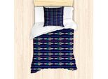 Abakuhaus Set Copripiumino Astratto Per Letti Singoli, Grunge Doodle Stripes, Antiacaro, Adatto A Chi Soffre Di Allergie, Con Federa, 135 Cm X 200 Cm - 80 X 80 Cm, Multicolore