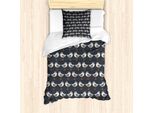 Abakuhaus Set Copripiumino Per Letto Singolo, Animali Cartoon Retrò, Antiacaro, Adatto A Chi Soffre Di Allergie, Con Federa, 135 Cm X 200 Cm - 80 X 80 Cm, Multicolore