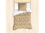 Abakuhaus Set Copripiumino Colorato Per Letti Singoli, Romantico Doodle Retro, Antiacaro Adatto A Chi Soffre Di Allergie Con Federa, 135 Cm X 200 Cm - 80 X 80 Cm, Multicolore