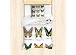 Abakuhaus Set Copripiumino Per Letto Singolo, Motivo Insetti Primaverili, Antiacaro, Adatto A Chi Soffre Di Allergie, Con Federa, 135 Cm X 200 Cm - 80 X 80 Cm, Multicolore