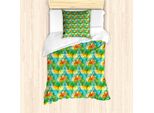 Abakuhaus Set Copripiumino Colorato Per Letti Singoli, Geometrico, Antiacaro, Adatto A Chi Soffre Di Allergie, Con Federa, 135 Cm X 200 Cm - 80 X 80 Cm, Multicolore