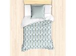 Abakuhaus Set Copripiumino Per Letto Singolo, Motivi Floreali Geometrici, Antiacaro E Anallergico, Con Federa, 135 Cm X 200 Cm - 80 X 80 Cm, Multicolore