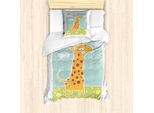 Abakuhaus Set Copripiumino Per Letto Singolo, Childish Kids Animal, Antiacaro, Adatto A Chi Soffre Di Allergie, Con Federa, 135 Cm X 200 Cm - 80 X 80 Cm, Multicolore