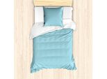 Abakuhaus Set Copripiumino Vintage Blu Per Letti Singoli, Quadrati Intrecciati, Antiacaro, Adatto A Chi Soffre Di Allergie, Con Federa, 135 Cm X 200 Cm - 80 X 80 Cm, Azzurro E Bianco