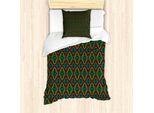 Abakuhaus Set Copripiumino Afgano Per Letti Singoli, Forme Colorate, Antiacaro, Adatto A Chi Soffre Di Allergie, Con Federa, 135 Cm X 200 Cm - 80 X 80 Cm, Multicolore