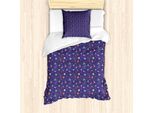 Abakuhaus Set Copripiumino Extraterrestre Per Letti Singoli, Personaggi Spaziali Galaxy, Antiacaro, Adatto A Chi Soffre Di Allergie, Con Federa, 135 Cm X 200 Cm - 80 X 80 Cm, Multicolore