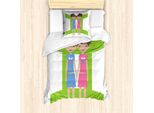 Abakuhaus Segno Zodiacale Gemelli Set Copripiumino Per Letti Singoli, Ragazze Adolescenti, Antiacaro, Adatto A Chi Soffre Di Allergie, Con Federa, 135 Cm X 200 Cm - 80 X 80 Cm, Multicolore