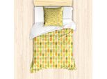 Abakuhaus Set Copripiumino Per Letto Singolo, Disegno Tropical Hawaii, Antiacaro, Adatto A Chi Soffre Di Allergie, Con Federa, 135 Cm X 200 Cm - 80 X 80 Cm, Multicolore