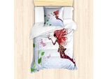 Abakuhaus Set Copripiumino Per Letto Singolo, Farfalla Con Ali, Antiacaro, Adatto A Chi Soffre Di Allergie, Con Federa, 135 Cm X 200 Cm - 80 X 80 Cm, Multicolore