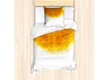 Abakuhaus Set Copripiumino Boho Per Letti Singoli, Motivo Tribale In Stile Bohemien, Antiacaro E Anallergico Con Federa, 135 Cm X 200 Cm - 80 X 80 Cm, Arancione Bruciato