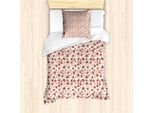 Abakuhaus Set Copripiumino Per Letto Singolo, Motivi Romantici Pastello, Antiacaro, Adatto A Chi Soffre Di Allergie, Con Federa, 135 Cm X 200 Cm - 80 X 80 Cm, Multicolore