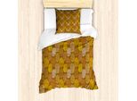 Set Copripiumino Abakuhaus Per Letti Singoli, Tradizionale Folkloristico, Antiacaro, Adatto A Chi Soffre Di Allergie, Con Federa, 135 Cm X 200 Cm - 80 X 80 Cm, Multicolore