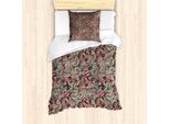 Abakuhaus Set Copripiumino Tradizionale Per Letti Singoli, East Blossom, Antiacaro, Adatto A Chi Soffre Di Allergie, Con Federa, 135 Cm X 200 Cm - 80 X 80 Cm, Multicolore