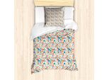 Abakuhaus Set Copripiumino Per Letto Singolo, Con Federa, 135 Cm X 200 Cm - 80 X 80 Cm, Multicolore