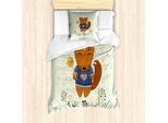 Abakuhaus Set Copripiumino Per Letto Singolo Con Motivo Zodiacale Vergine, Disegno Oroscopo, Antiacaro, Adatto A Chi Soffre Di Allergie, Con Federa, 135 Cm X 200 Cm - 80 X 80 Cm, Multicolore
