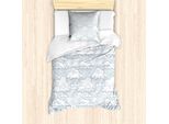 Abakuhaus Set Copripiumino Wolke Per Letti Singoli, Stile Sketch Stripes, Antiacaro, Adatto A Chi Soffre Di Allergie, Con Federa, 135 Cm X 200 Cm - 80 X 80 Cm, Blu E Bianco