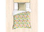 Abakuhaus Set Copripiumino Per Letti Singoli, Asilo Zoo Lion Hippo, Antiacaro, Adatto A Chi Soffre Di Allergie, Con Federa, 135 Cm X 200 Cm - 80 X 80 Cm, Multicolore