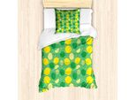 Abakuhaus Set Copripiumino Per Letto Singolo, Disegno Messy Spotted, Antiacaro, Adatto A Chi Soffre Di Allergie, Con Federa, 135 Cm X 200 Cm - 80 X 80 Cm, Fern Green Sea Green