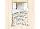 Abakuhaus Set Copripiumino Per Letti Singoli, Doodle Art Petal Insect, Antiacaro, Adatto A Chi Soffre Di Allergie, Con Federa, 135 Cm X 200 Cm - 80 X 80 Cm, Multicolore