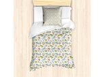 Abakuhaus Set Copripiumino Per Letto Singolo, Spiaggia Estiva Retrò, Antiacaro, Adatto A Chi Soffre Di Allergie, Con Federa, 135 Cm X 200 Cm - 80 X 80 Cm, Multicolore