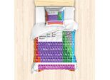 Set Copripiumino Abakuhaus Per Letti Singoli, Periodic Table Elements, Antiacaro, Adatto A Chi Soffre Di Allergie, Con Federa, 135 Cm X 200 Cm - 80 X 80 Cm, Multicolore
