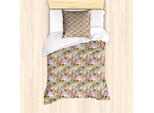 Abakuhaus Set Copripiumino Per Letti Singoli, Con Motivo A Conchiglie, Antiacaro, Adatto A Chi Soffre Di Allergie, Con Federa, 135 Cm X 200 Cm - 80 X 80 Cm, Multicolore
