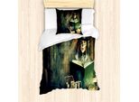 Set Copripiumino Abakuhaus Steampunk Per Letti Singoli, Subculture-Kunst-Frauen, Antiacaro, Adatto A Chi Soffre Di Allergie, Con Federa, 135 Cm X 200 Cm - 80 X 80 Cm, Multicolore